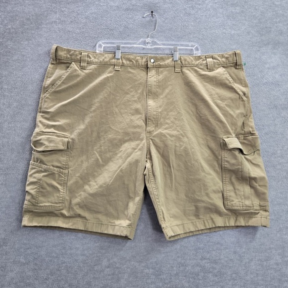 Carhartt Men Shorts 52 Khaki Cargo Canvas BS3542-M Logo Button